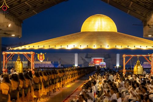 ภาพ No.120485:พิธีต้อนรับพระธรรมยาตรา ในโครงการธรรมยาตรา กตัญญูบูชา มหาปูชนียาจารย์ พระมงคลเทพมุนี(สด จนฺทสโร) พระผู้ปราบมาร อนุสรณ์สถาน 7 แห่ง ปีที่ 12 วันที่ 28 มกราคม พ.ศ. 2567 ณ วัดพระธรรมกาย จ.ปทุมธานี (ชุดที่ 2)