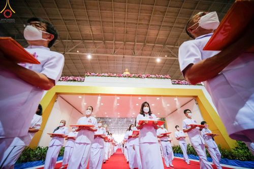 ภาพ No.46880:ประมวลภาพพิธีทอดผ้าป่าธรรมชัย ณ วัดพระธรรมกาย (5 มิถุนายน พ.ศ. 2565)