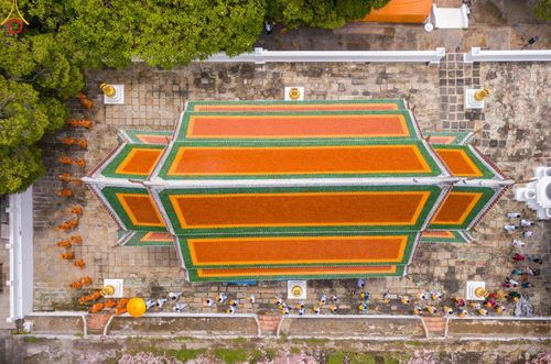 ภาพ No.48080:ประมวลภาพพิธีเวียนประทักษิณ และบรรพชาอุปสมบท รุ่นเข้าพรรษา ปี 2565