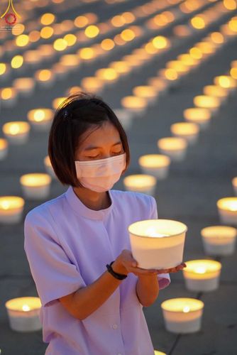 ภาพ No.45037:ประมวลภาพพิธีจุดประทีป​ วันคุ้ม​ครองโลก ณ วัดพระธรรมกาย