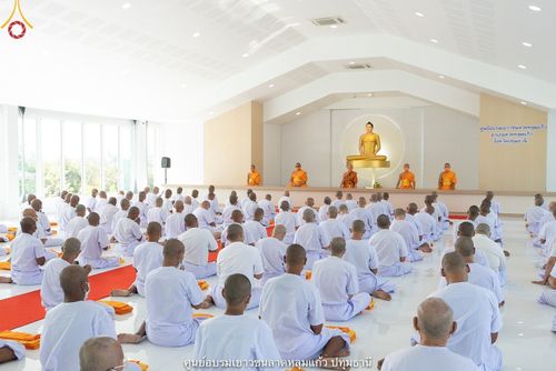 ภาพ No.39682:พิธีตัดปอยผม ปลงผม ขอขมารับผ้าไตรและพิธีบรรพชา ในโครงการอุปสมบท บูชาธรรมมหาปูชนียาจารย์ ประจำปี 2564 ชุดที่ 4