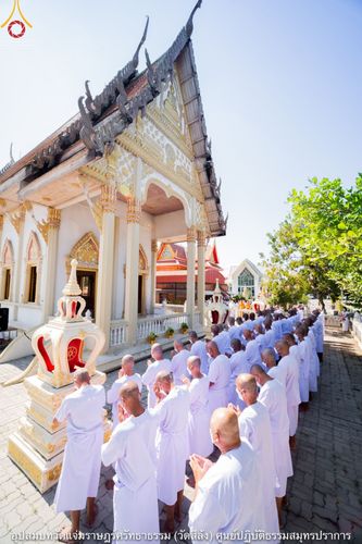 ภาพ No.40903:พิธีตัดปอยผม ปลงผม ขอขมารับผ้าไตรและพิธีบรรพชา ในโครงการอุปสมบท บูชาธรรมมหาปูชนียาจารย์ ประจำปี 2564 ชุดที่ 17
