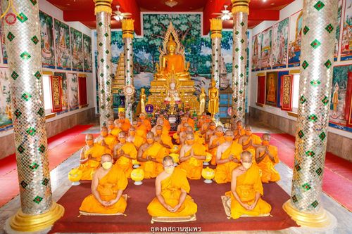 ภาพ No.39832:พิธีตัดปอยผม ปลงผม ขอขมารับผ้าไตรและพิธีบรรพชา ในโครงการอุปสมบท บูชาธรรมมหาปูชนียาจารย์ ประจำปี 2564 ชุดที่ 6