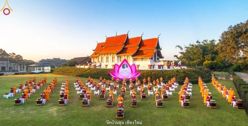ภาพ No.39336:พิธีตัดปอยผมและปลงผมในโครงการอุปสมบท บูชาธรรมมหาปูชนียาจารย์ ประจำปี 2564 ชุดที่ 1