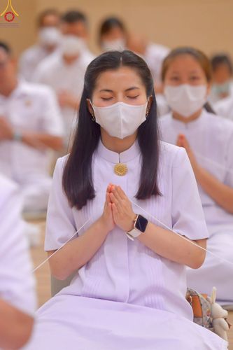 ภาพ No.84690:พิธีบรรจุพระบรมสารีริกธาตุภายในเกตุดอกบัวตูม องค์พระประธาน ณ ห้องแก้วสารพัดนึก 2 วัดพระธรรมกาย ในวันอาสาฬหบูชา อังคารที่ 1 สิงหาคม พ.ศ.2566