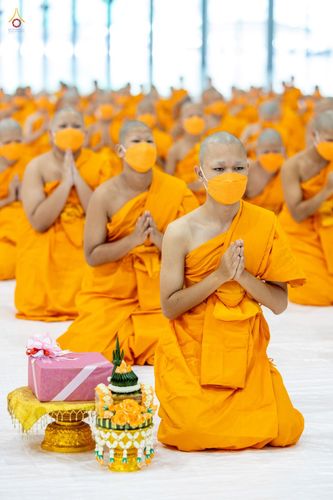 ภาพ No.44366:ประมวลภาพพิธีบรรพชา และพิธีถวายบาตร โครงการบวชภาคฤดูร้อน พ.ศ. 2565