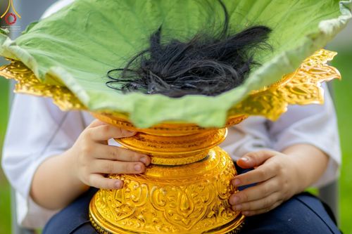 ภาพ No.44502:ประมวลภาพพิธีปลงผม โครงการบรรพชาสามเณรหน่อแก้วเปรียญธรรมรุ่นที่ 10