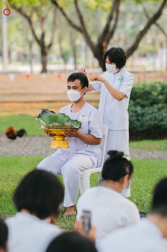 ภาพ No.80067:พิธีตัดปอยผมและปลงผมนาคธรรมทายาท โครงการอุปสมบทหมู่ธรรมทายาท พุทธศาสตร์สากลรุ่นที่ 7 (ภาคฤดูร้อน) วันอาทิตย์ที่ 9 เมษายน พ.ศ.2566