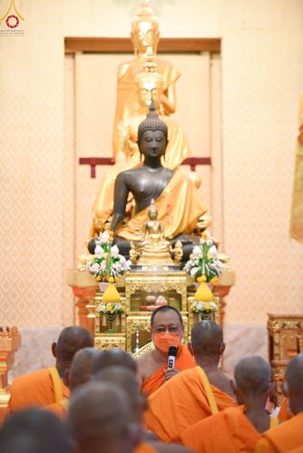 ภาพ No.48087:ประมวลภาพพิธีเวียนประทักษิณ และบรรพชาอุปสมบท รุ่นเข้าพรรษา ปี 2565