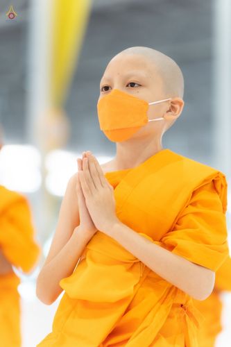 ภาพ No.44369:ประมวลภาพพิธีบรรพชา และพิธีถวายบาตร โครงการบวชภาคฤดูร้อน พ.ศ. 2565