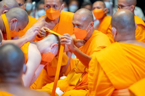 ภาพ No.47711:ประมวลภาพพิธีอุปสมบท โครงการบรรพชาอุปสมบทหมู่ รุ่นเข้าพรรษา 2565