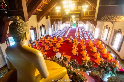 ภาพ No.39694:พิธีตัดปอยผม ปลงผม ขอขมารับผ้าไตรและพิธีบรรพชา ในโครงการอุปสมบท บูชาธรรมมหาปูชนียาจารย์ ประจำปี 2564 ชุดที่ 4