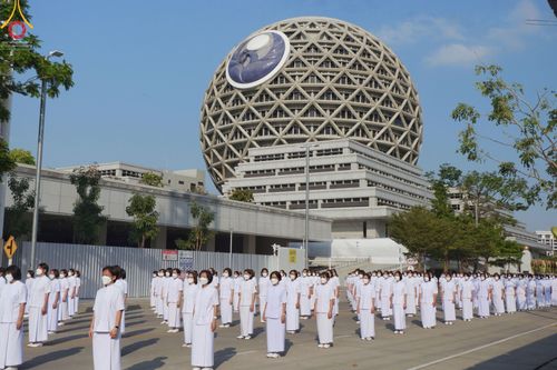 ภาพ No.43276:พิธีอัญเชิญมยุรนาวากาศ บูชาธรรมมหาปูชนียาจารย์ วันพฤหัสบดีที่ 3 กุมภาพันธ์ พ.ศ. 2565