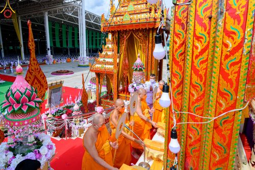ภาพ No.48914:ประมวลภาพพิธีพระราชทานเพลิงศพ พระสุธรรมญาณวิเทศ (สุธรรม สุธมฺโม)