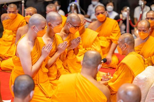 ภาพ No.47714:ประมวลภาพพิธีอุปสมบท โครงการบรรพชาอุปสมบทหมู่ รุ่นเข้าพรรษา 2565