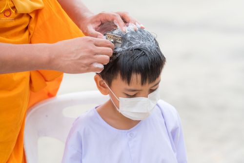 ภาพ No.44031:ประมวลภาพพิธีปลงผม โครงการบรรพชาสามเณรฟื้นฟูพระพุทธศาสนาทั่วไทย ณ ศูนย์อบรมวัดพระธรรมกาย