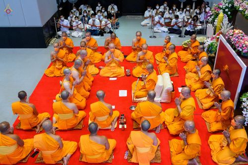 ภาพ No.47723:ประมวลภาพพิธีอุปสมบท โครงการบรรพชาอุปสมบทหมู่ รุ่นเข้าพรรษา 2565