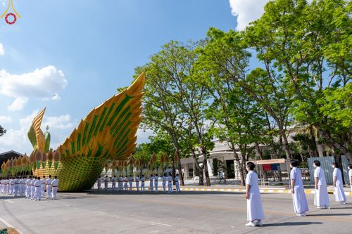 ภาพ No.42724:พิธีอัญเชิญมยุรนาวากาศ ประดิษฐาน ณ อาคาร 100 ปี เนื่องในวันคล้ายวันเกิด ครบ 113 ปี คุณยายอาจารย์มหารัตนอุบาสิกาจันทร์ ขนนกยูง