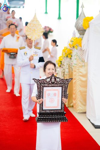ภาพ No.332296:วันเสาร์ที่ 6 มิถุนายน พ.ศ.2569 พิธีต้อนรับสัญญาบัตร พัดยศ พระราชภาวนาวชิรวิเทศ วิ. ณ อุโบสถพระไตรปิฏก วัดพระธรรมกาย