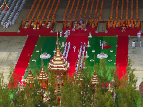 ภาพ No.48922:ประมวลภาพพิธีพระราชทานเพลิงศพ พระสุธรรมญาณวิเทศ (สุธรรม สุธมฺโม)