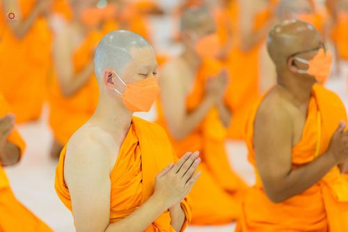 ภาพ No.44384:ประมวลภาพพิธีบรรพชา และพิธีถวายบาตร โครงการบวชภาคฤดูร้อน พ.ศ. 2565