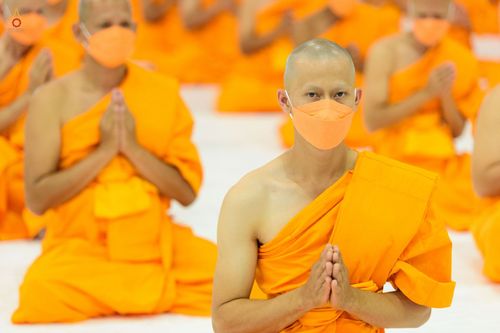 ภาพ No.44385:ประมวลภาพพิธีบรรพชา และพิธีถวายบาตร โครงการบวชภาคฤดูร้อน พ.ศ. 2565