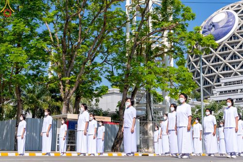 ภาพ No.42729:พิธีอัญเชิญมยุรนาวากาศ ประดิษฐาน ณ อาคาร 100 ปี เนื่องในวันคล้ายวันเกิด ครบ 113 ปี คุณยายอาจารย์มหารัตนอุบาสิกาจันทร์ ขนนกยูง