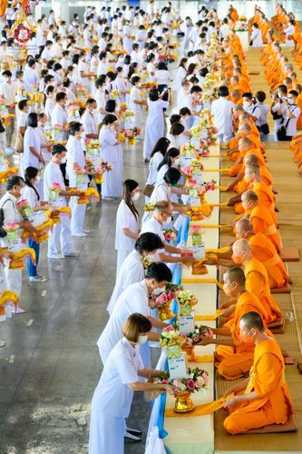 ภาพ No.49950:ประมวลภาพพิธีถวายคิลานเภสัช และอุปกรณ์ทางการแพทย์แด่คณะสงฆ์ วันเสาร์ที่ 20 สิงหาคม พ.ศ. 2565