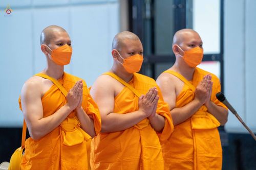 ภาพ No.47726:ประมวลภาพพิธีอุปสมบท โครงการบรรพชาอุปสมบทหมู่ รุ่นเข้าพรรษา 2565