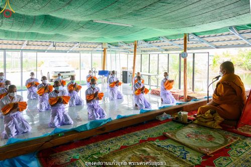 ภาพ No.39542:พิธีตัดปอยผม ปลงผม ขอขมารับผ้าไตรและพิธีบรรพชา ในโครงการอุปสมบท บูชาธรรมมหาปูชนียาจารย์ ประจำปี 2564  ชุดที่ 2