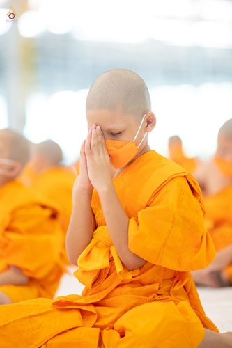 ภาพ No.44392:ประมวลภาพพิธีบรรพชา และพิธีถวายบาตร โครงการบวชภาคฤดูร้อน พ.ศ. 2565