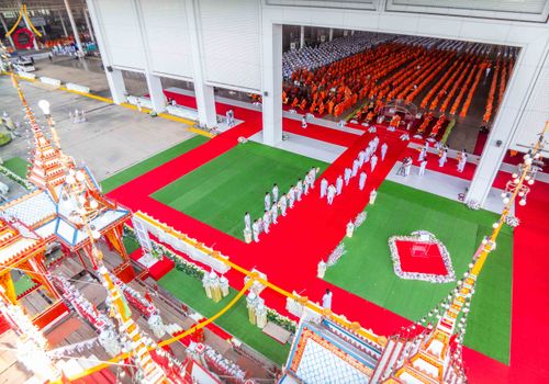 ภาพ No.316564:วันอาทิตย์ที่ 29 มีนาคม พ.ศ. 2569 พิธีทอดผ้าบังสุกุลและพิธีชำระร่าง โยมพ่อณรงค์ จินตมากุล  สิริอายุ 99 ปี 11 เดือน โยมบิดา พระครูปลัดรัตนวีรวัฒน์ (รังสฤษดิ์ อิทฺธิจินตโก) ที่ปรึกษาเจ้าคณะจังหวัดปทุมธานี เจ้าอาวาสวัดพระธรรมกาย  ณ ฌาปนสถานชั่วคราว ทางเข้า 