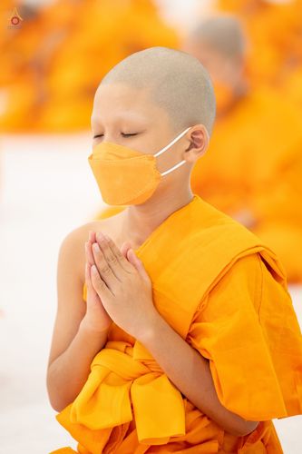 ภาพ No.44394:ประมวลภาพพิธีบรรพชา และพิธีถวายบาตร โครงการบวชภาคฤดูร้อน พ.ศ. 2565