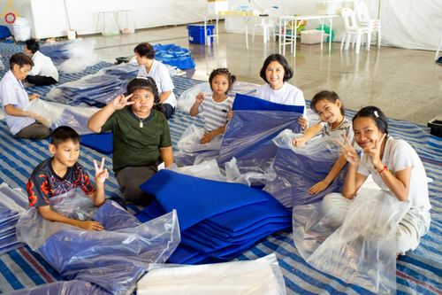 ภาพ No.320605:วันที่ 10 เมษายน พ.ศ.2569 การเตรียมกล่องไทยธรรม เพื่องานถวายมหาสังฆทาน 40,000 กว่าวัดทั่วประเทศ วันคุ้มครองโลก 22 เมษายน พ.ศ.2569 วัดพระธรรมกาย