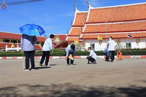 ภาพ No.65946:เจ้าหน้าที่สำนักศรัทธาภิบาล เตรียมงานอุปสมบท ที่วัดป่าโมกวรวิหาร จ.อ่างทอง วันที่ 6 ธันวาคม พ.ศ.2565