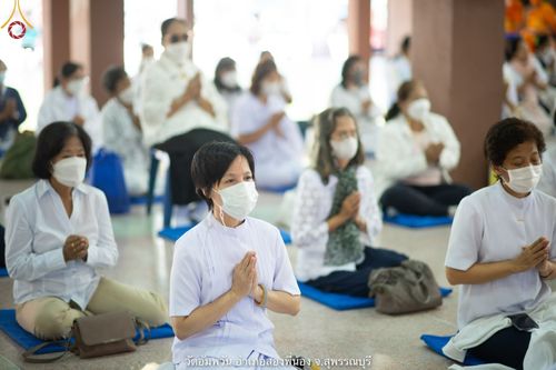 ภาพ No.69147:พระธรรมยาตรา ปฏิบัติศาสนกิจ ทำนุบำรุงศาสนสถาน, สวดธรรมจักร, ปฏิบัติธรรม ร่วมกับชุมชน,นักเรียนเด็กดีวีสตาร์ และร่วมพิธีทอดผ้าป่าบำรุงศาสนสถาน ในโครงการธรรมยาตรากตัญญูบูชา มหาปูชนียาจารย์ พระมงคลเทพมุนี(สด จนฺทสโร) พระผู้ปราบมาร อนุสรณ์สถาน 7 แห่ง ปีที่ 11