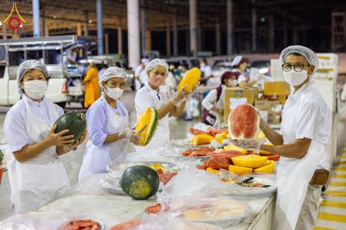 ภาพ No.121519:พิธีถวายภัตตาหารเป็นสังฆทาน แด่คณะพระธรรมยาตรา ปีที่ 12 วันที่ 31 มกราคม พ.ศ. 2567 ณ สภาธรรมกายสากล วัดพระธรรมกาย