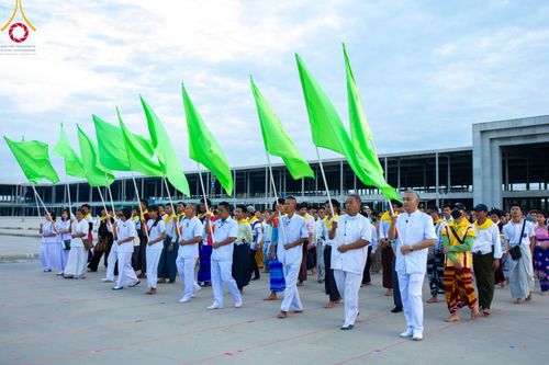 ภาพ No.99996:พิธีทอดผ้าป่า เมียนมาร์ และพิธีสวดธรรมจักร ครั้งที่ 5 ประจำปี พ.ศ. 2566 วันอาทิตย์ที่ 3 ธันวาคม พ.ศ. 2566