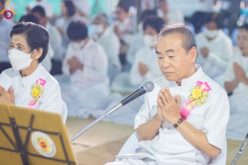ภาพ No.108955:พิธีถวายภัตตาหารเป็นสังฆทาน แด่คณะพระธรรมยาตราฯ ในโครงการธรรมยาตรากตัญญูบูชา มหาปูชนียาจารย์ พระมงคลเทพมุนี(สด จนฺทสโร) พระผู้ปราบมาร อนุสรณ์สถาน 7 แห่ง ปีที่ 12 วันที่ 9 มกราคม พ.ศ. 2567 ณ อนุสรณ์สถานคลองบางนางแท่น  อ.สามพราน จ.นครปฐม