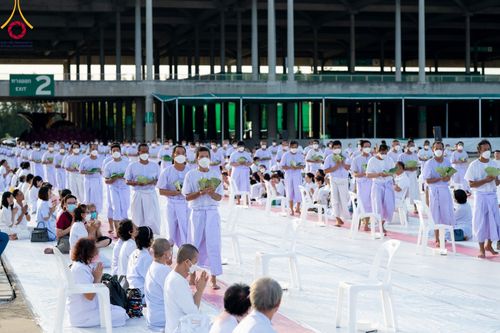 ภาพ No.99889:พิธีปลงผมธรรมทายาท โครงการอุปสมบทบูชาธรรมมหาปูชนียาจารย์ พ.ศ. 2566 ณ ลานธรรม มหาวิหารคด 8-9 ศูนย์อบรมวัดพระธรรมกาย วันอาทิตย์ที่ 3 ธันวาคม พ.ศ. 2566