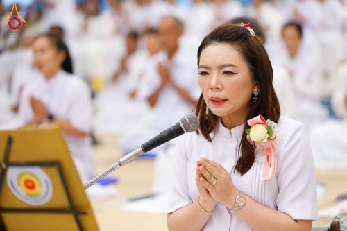 ภาพ No.128100:พิธีถวายภัตตาหารเป็นสังฆทาน แด่คณะพระธรรมยาตราฯ ในโครงการธรรมยาตราอัญเชิญพระบรมสารีริกธาตุ  ประดิษฐาน ณ มหารัตนเจดีย์สิริปทุมสวรรค์ อ.บางกล่ำ จ.สงขลา วันที่ 10 มีนาคม พ.ศ. 2567