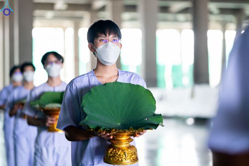 ภาพ No.82475:พิธีปลงผมนาคธรรมทายาท ในโครงการธรรมทายาทระดับอุดมศึกษา รุ่นที่ 50 ภาคฤดูฝน ในวันที่ 10 มิถุนายน พ.ศ. 2566 ณ วัดพระธรรมกาย