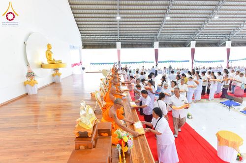 ภาพ No.216605:วันเสาร์ที่ 5 เมษายน พ.ศ. 2568 พิธีทอดผ้าป่าสามัคคีสร้างกุฎิสงฆ์ ณ ธุดงคสถานอำนาจเจริญ
