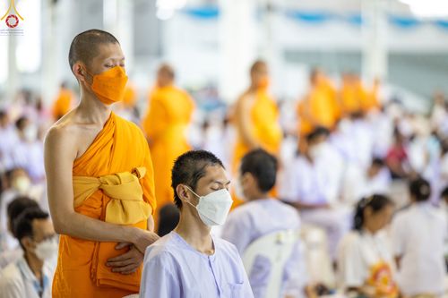 ภาพ No.78753:พิธีปลงผมนาคธรรมทายาท โครงการอบรมยุวธรรมทายาท มัชฌิมธรรมทายาท และธรรมทายาทรุ่นอุดมศึกษา ณ สภาธรรมกายสากล วัดพระธรรมกาย วันเสาร์ที่ 1 เมษายน พ.ศ. 2566