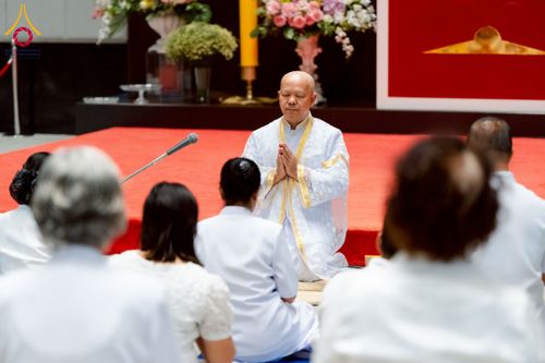 ภาพ No.223610:วันที่ 11 พฤษภาคม พ.ศ. 2568 พิธีบรรพชาของอุบาสก พิสิทธิ์ หมื่นแกล้ว  ณ วัดพระธรรมกาย