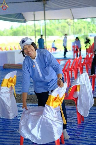 ภาพ No.211180:วันเสาร์ที่ 15 มีนาคม พ.ศ. 2568  การเตรียมงานของเจ้าหน้าที่ เพื่องานฉลองปทุมเจดีย์ ณ ศูนย์อบรมเยาวชนปัตตานี