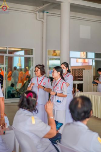 ภาพ No.130042:V.34 เพื่อธรรมเพื่อบางกล่ำ การรับบุญของเจ้าหน้าที่หน่วยงานต่างๆ  เพื่องานธรรมยาตราอัญเชิญพระบรมสารีริกธาตุ ประดิษฐาน ณ มหารัตนเจดีย์สิริปทุมสวรรค์ (เจดีย์อริยพุทธะ 5 พระองค์) ณ ศูนย์ปฏิบัติธรรมภาคใต้ อ.บางกล่ำ จ.สงขลา ระหว่างวันที่ 9-10 มีนาคม พ.ศ. 2567