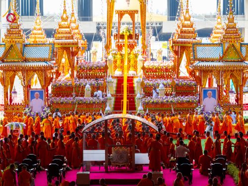 ภาพ No.316659:วันอาทิตย์ที่ 29 มีนาคม พ.ศ. 2569 พิธีทอดผ้าบังสุกุลและพิธีชำระร่าง โยมพ่อณรงค์ จินตมากุล  สิริอายุ 99 ปี 11 เดือน โยมบิดา พระครูปลัดรัตนวีรวัฒน์ (รังสฤษดิ์ อิทฺธิจินตโก) ที่ปรึกษาเจ้าคณะจังหวัดปทุมธานี เจ้าอาวาสวัดพระธรรมกาย  ณ ฌาปนสถานชั่วคราว ทางเข้า 