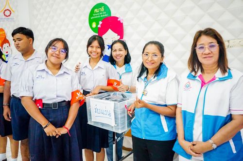 ภาพ No.105067:วันรวมพลังเด็กดี V-star ผู้นำฟื้นฟูศีลธรรมโลก จังหวัดภูเก็ต วันที่ 19 ธันวาคม พ.ศ. 2566 ณ โรงเรียนเมืองถลาง จ.ภูเก็ต