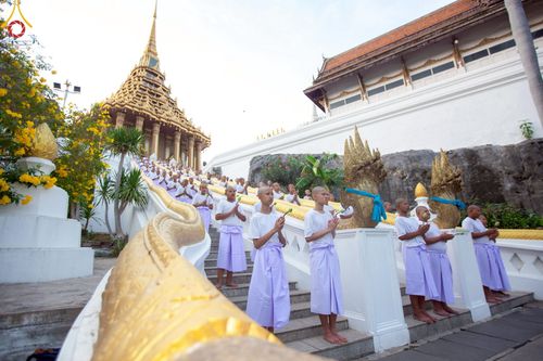 ภาพ No.216320:วันเสาร์ที่ 5 เมษายน พ.ศ. 2568 พิธีขอบรรพชา พิธีขอสรณคมน์และศีล พิธีขอนิสสัย พิธีถวายบาตร ในโครงการบรรพชาสามเณรฟื้นฟูพระพุทธศาสนาทั่วไทย  ณ วัดพระพุทธบาท ราชวรมหาวิหาร ต.ขุนโขลน อ.พระพุทธบาท จ.สระบุรี